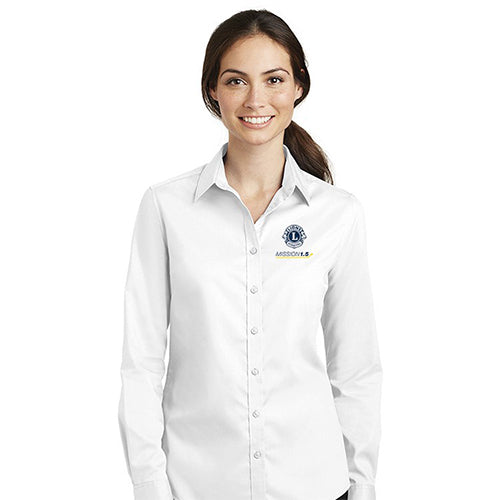 MISSION 1.5 LADIES COLLARED SHIRT - LONG SLEEVE