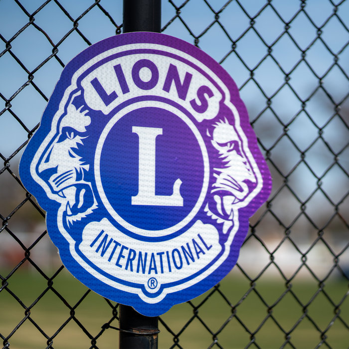 18 INCH LIONS ROAD SIGN