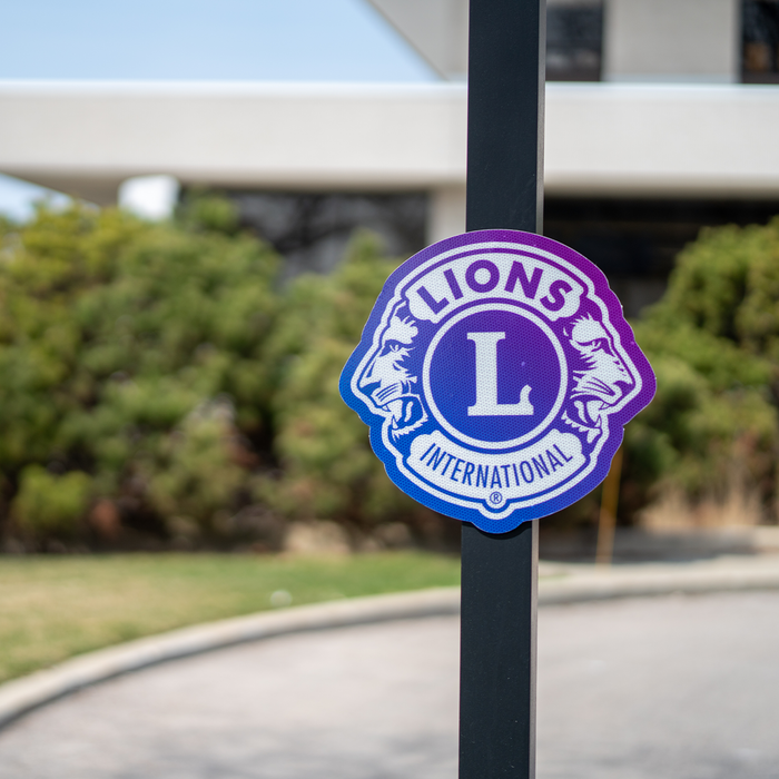 18 INCH LIONS ROAD SIGN