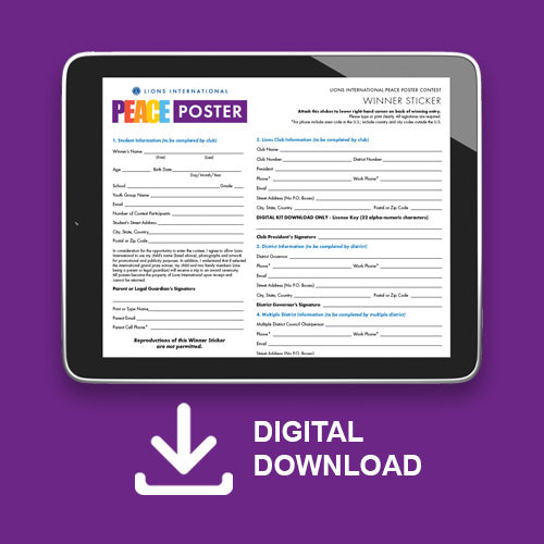 DIGITAL PEACE POSTER KIT 2026 — Lions Clubs International