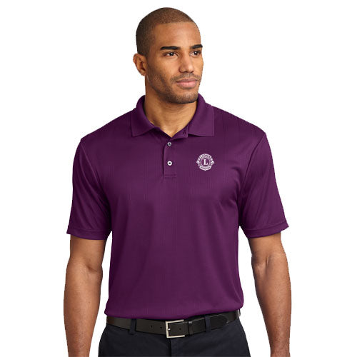 JACQUARD MENS POLO — Lions Clubs International