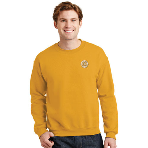 GILDAN CREW NECK SWEATSHIRT - GOLD ONLY - Lions Clubs International