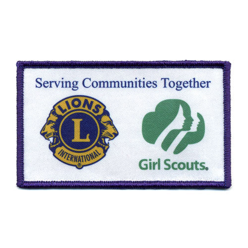 LIONS GIRL SCOUT SERVICE PATCH
