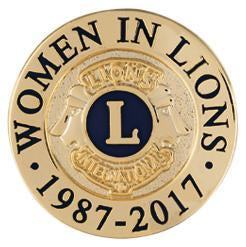 WOMEN IN LIONS LAPEL PIN
