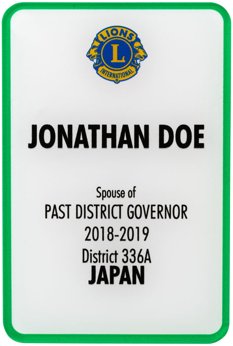 SPOUSE OF PAST DISTRICT GOVERNOR BADGE