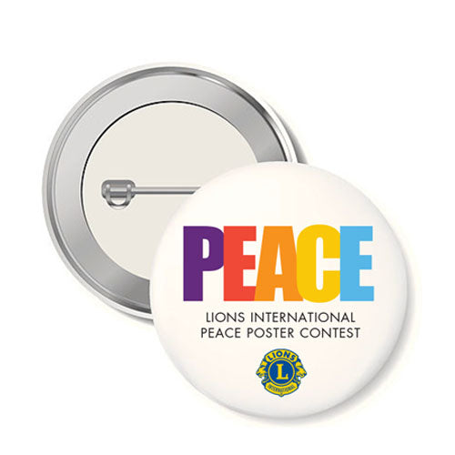 PEACE POSTER BUTTON 10/PACK
